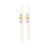 PAUSE multicolored chain earrings