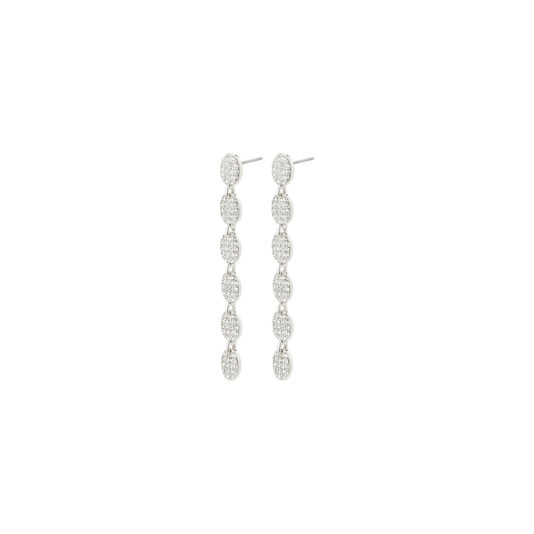 BEAT Recycled Crystal Long Earrings - PILGRIM