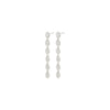 BEAT Recycled Crystal Long Earrings - PILGRIM