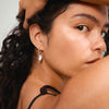 BREEZE recycled seashell pendant hoops