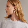 AUTUMN Recycled Chunky Retro Hoop Earrings