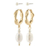 PILGRIM CONSTANCE earrings 2-in-1 set 