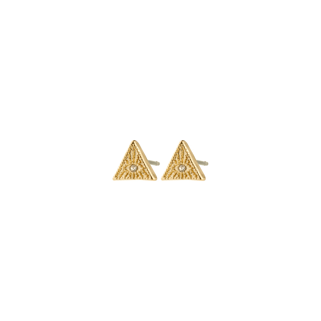 RYLEE recycled crystal triangle stud earrings