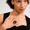 LIAN recycled acrylic ring brown