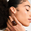 LIAN recycled acrylic ring brown