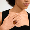 LIAN recycled acrylic ring brown