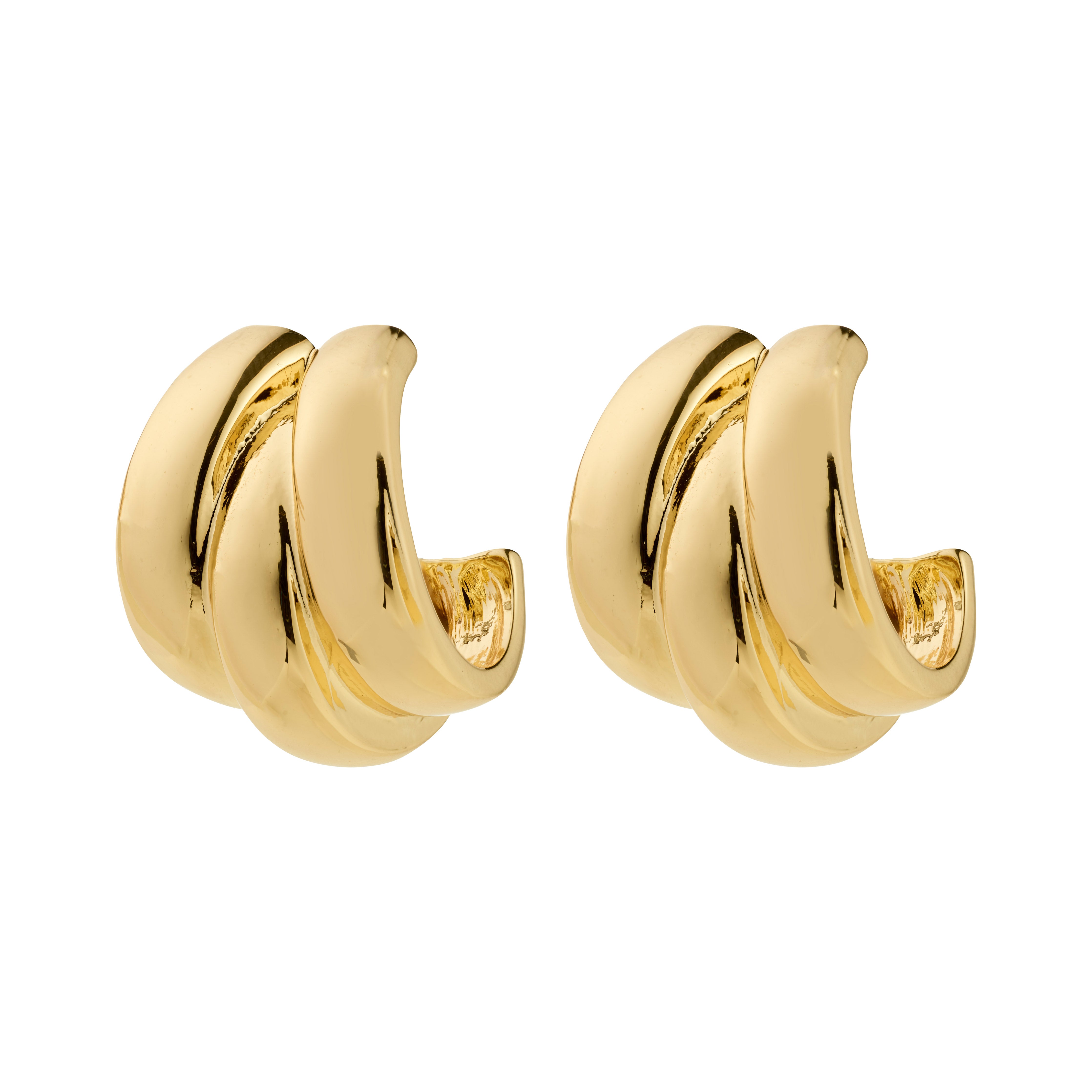 DAMIA boucles d’oreilles demi-anneaux recyclées DAMIA boucles d’oreilles demi-anneaux recyclées