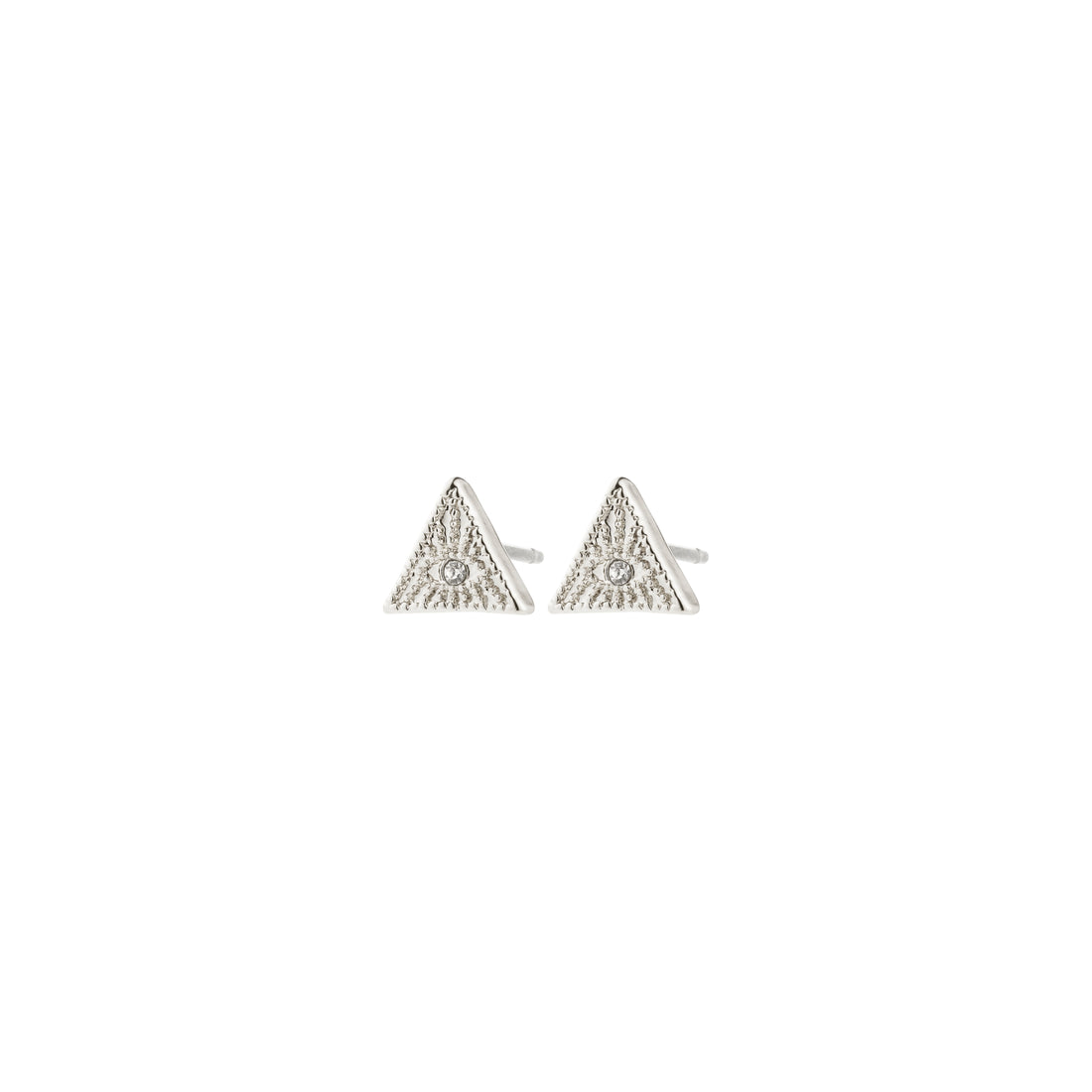 RYLEE recycled crystal triangle stud earrings