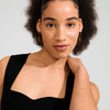 ELIJAH recycled acrylic hoop earrings brown