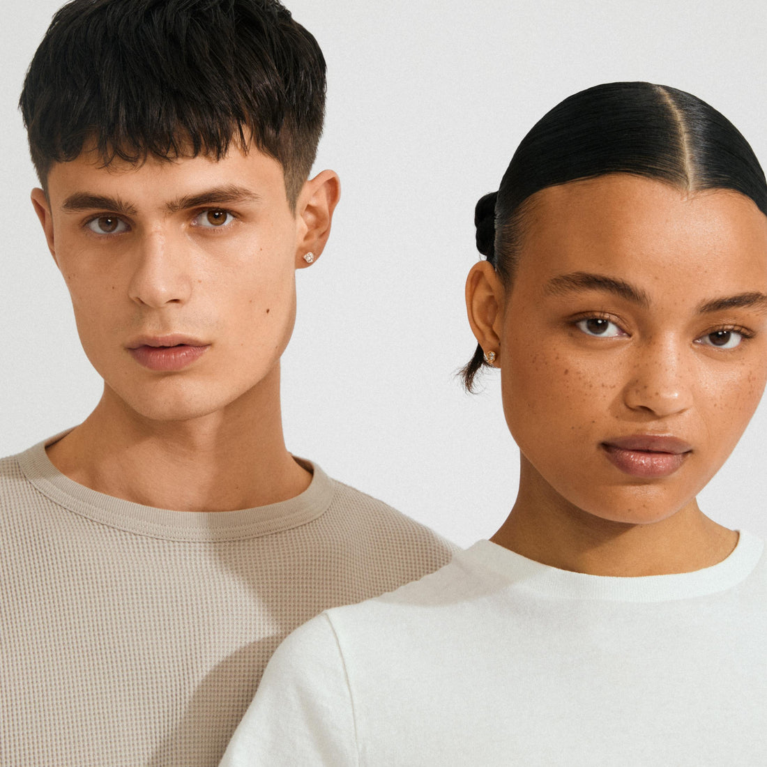 KOTA recycled crystal stud earrings