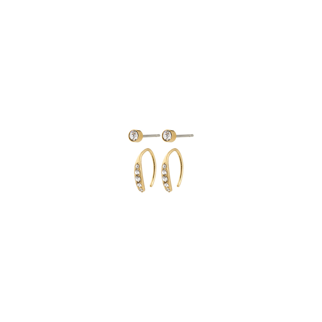 PILGRIM GIONNI earrings 2-in-1 set