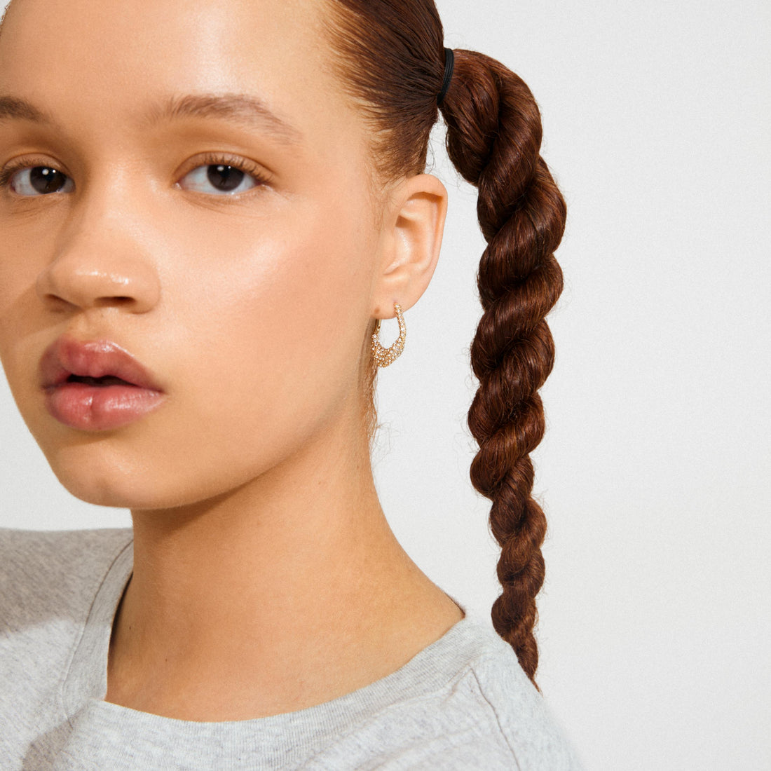 FENIX recycled crystal hoop earrings