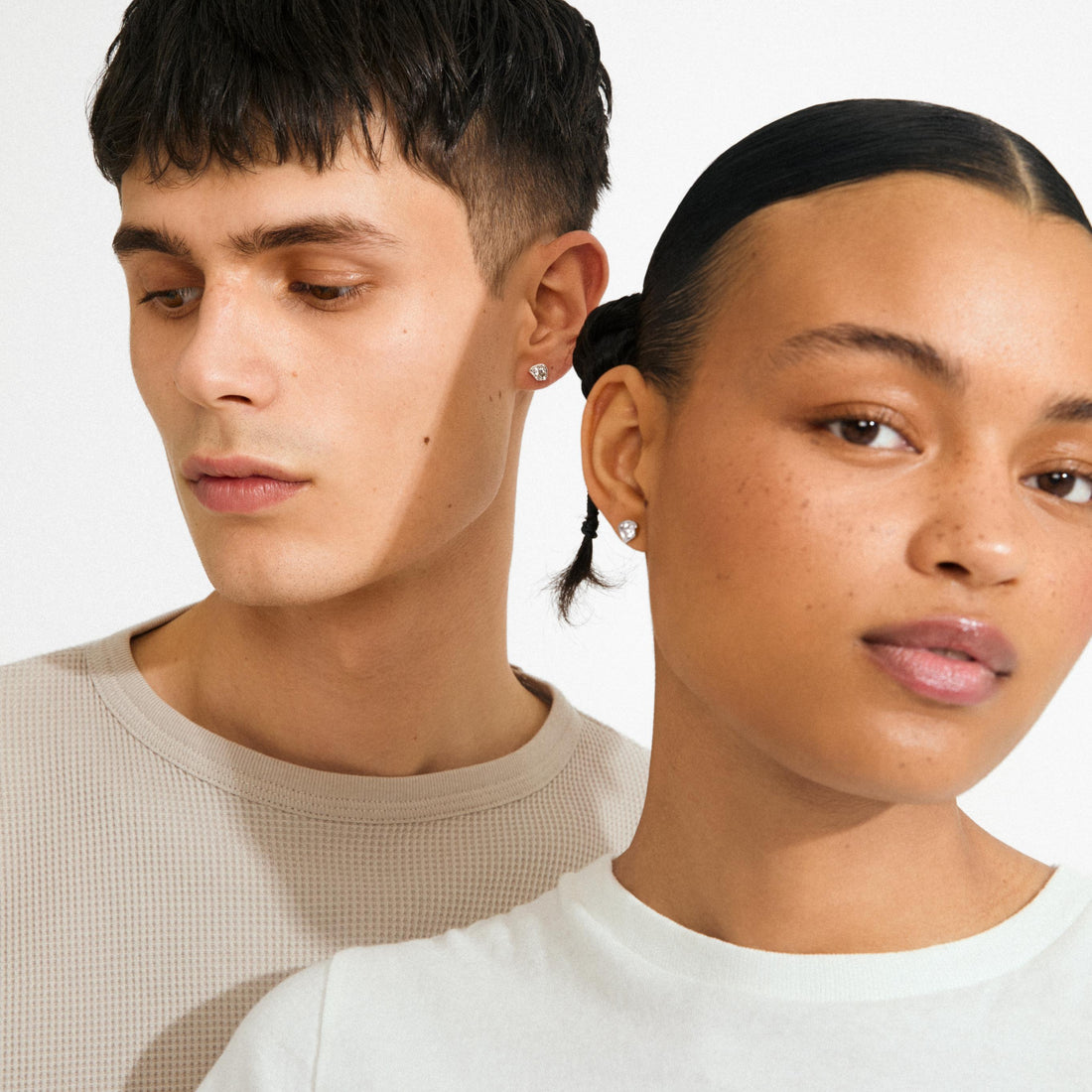 KOTA recycled crystal stud earrings