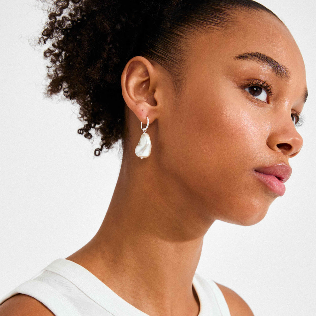 RADLEY glass pearl pendant earrings