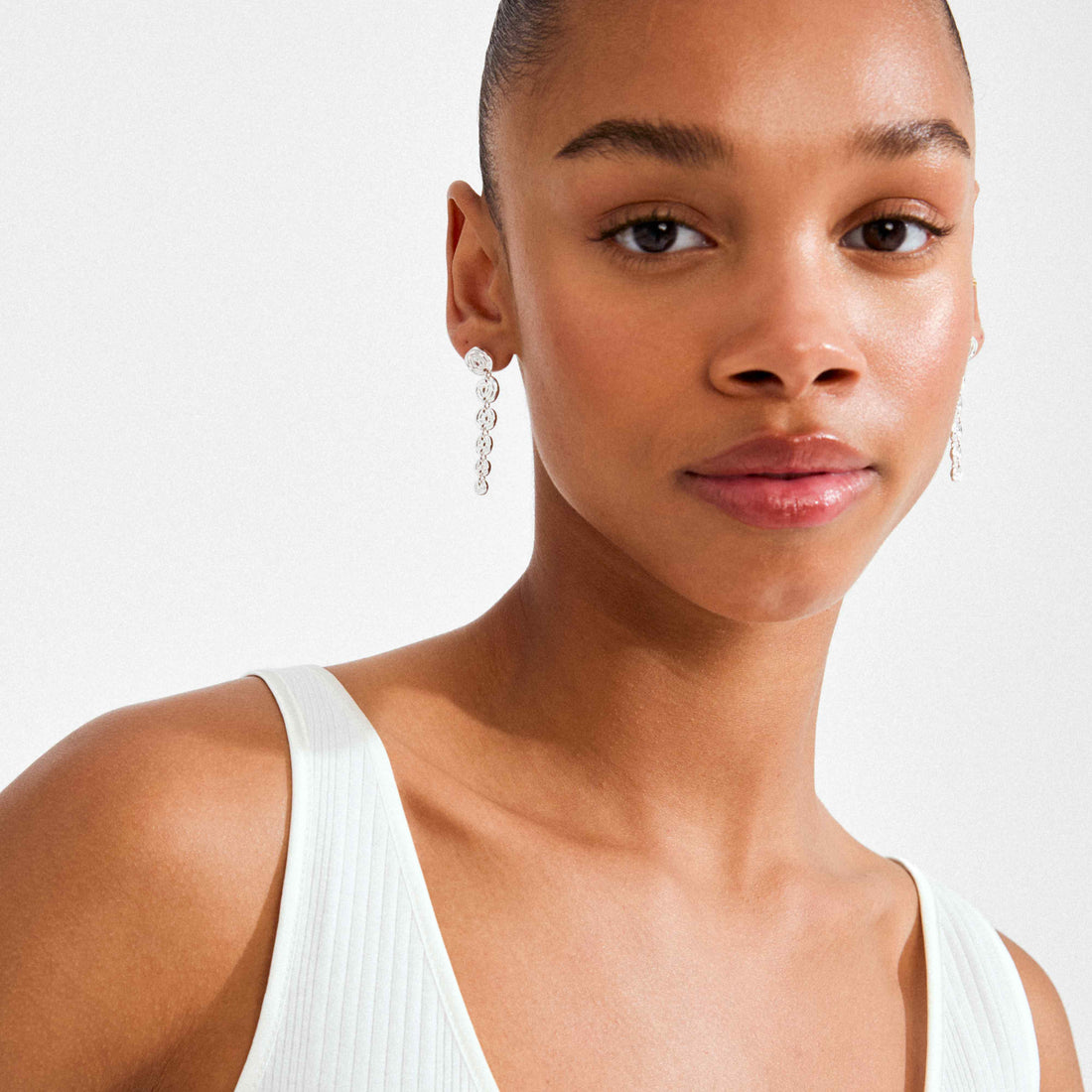 AIR boucles d'oreilles spirale recyclées