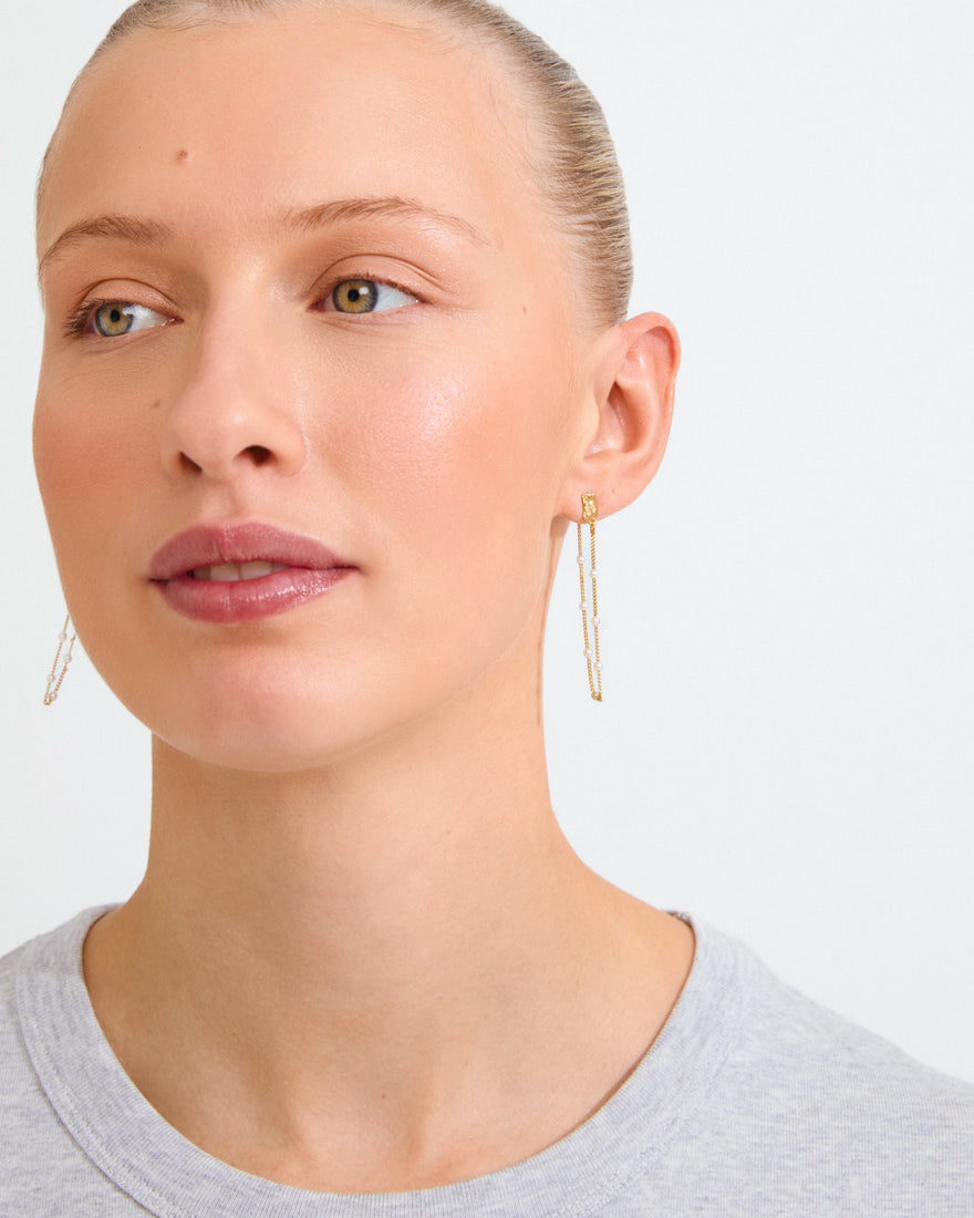 AERUN boucles d’oreilles à chaîne