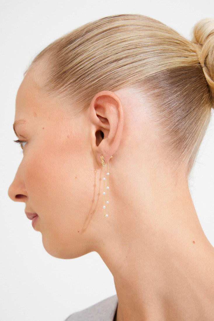 AERUN boucles d’oreilles à chaîne