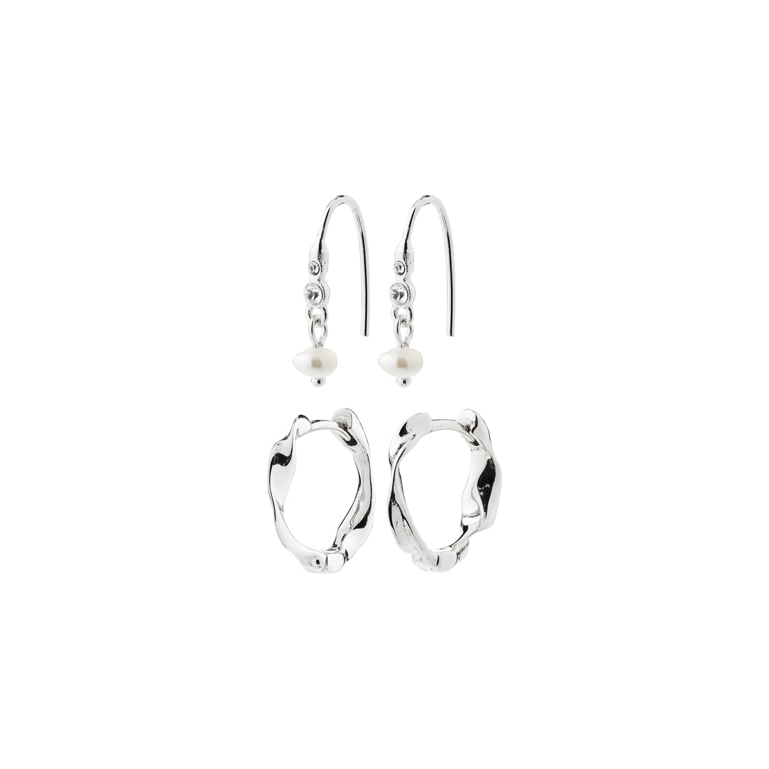 PILGRIM MORIN earrings 2-in-1 set