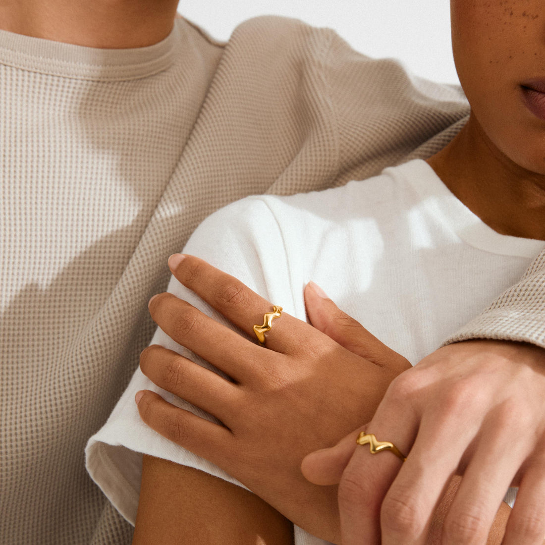 LARKIN recycled wavy ring