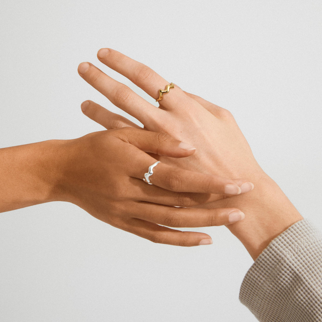 LARKIN recycled wavy ring