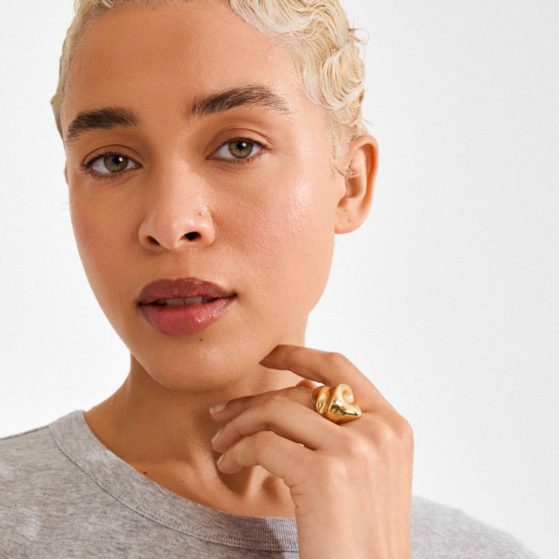 JOHNNIE bague épaisse recyclée