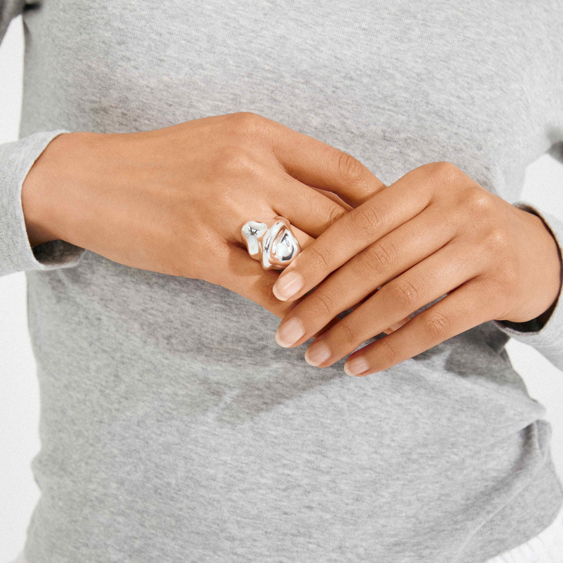 JOHNNIE bague épaisse recyclée