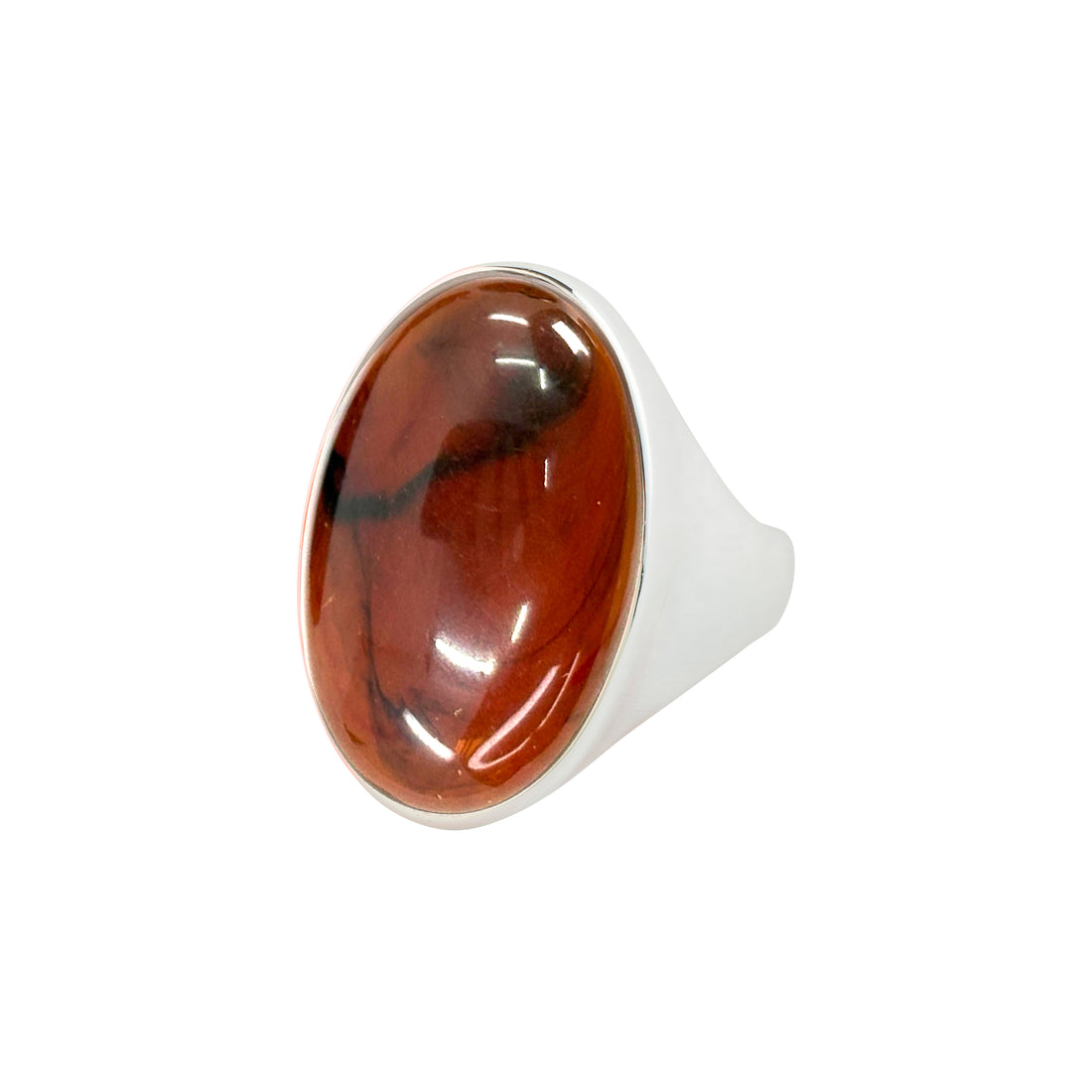 THALEN bague pierre rouge recyclée