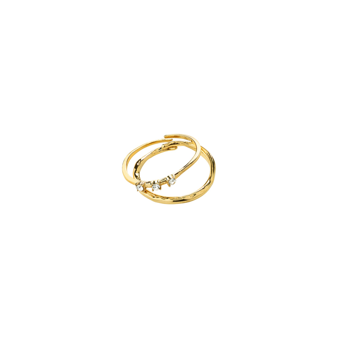PILGRIM IVARIN rings, 2-in-1 set