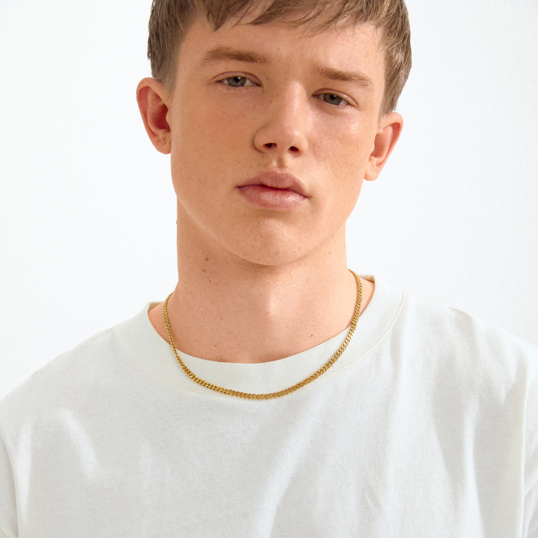 TARO recycled semi-chunky chain necklace