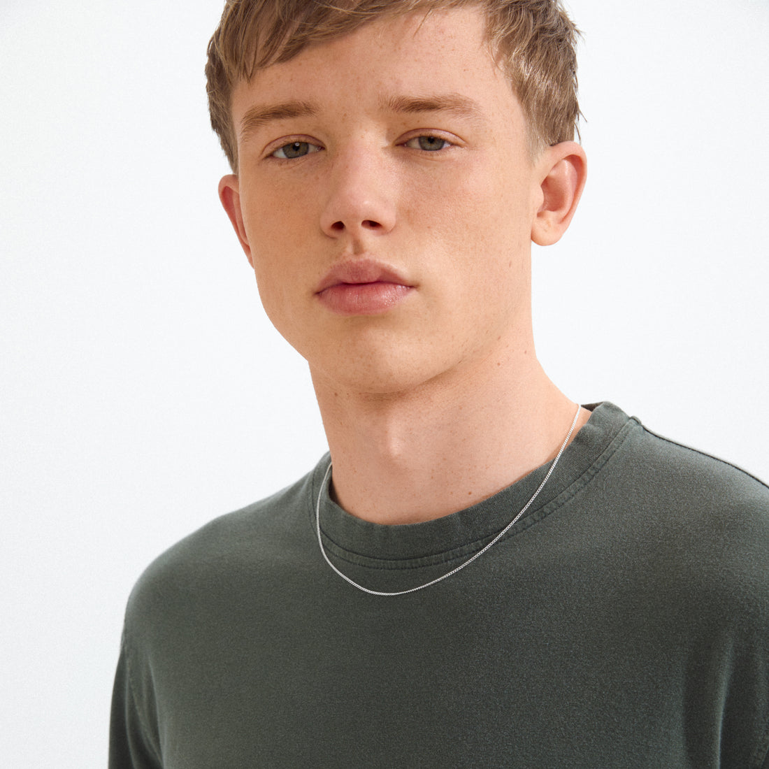 NIVO recycled slim chain necklace