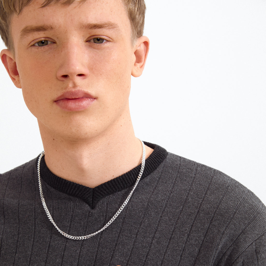 TARO recycled semi-chunky chain necklace
