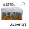 Montreal landscape at Belvédère du Mont-Royal