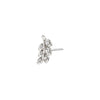 ARES Crystal Leaf Recycled Single Earring