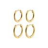 LEAF Hoop Earrings Set