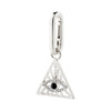 PILGRIM CHARM recycled triangle pendant