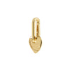 PILGRIM CHARM rough heart pendant