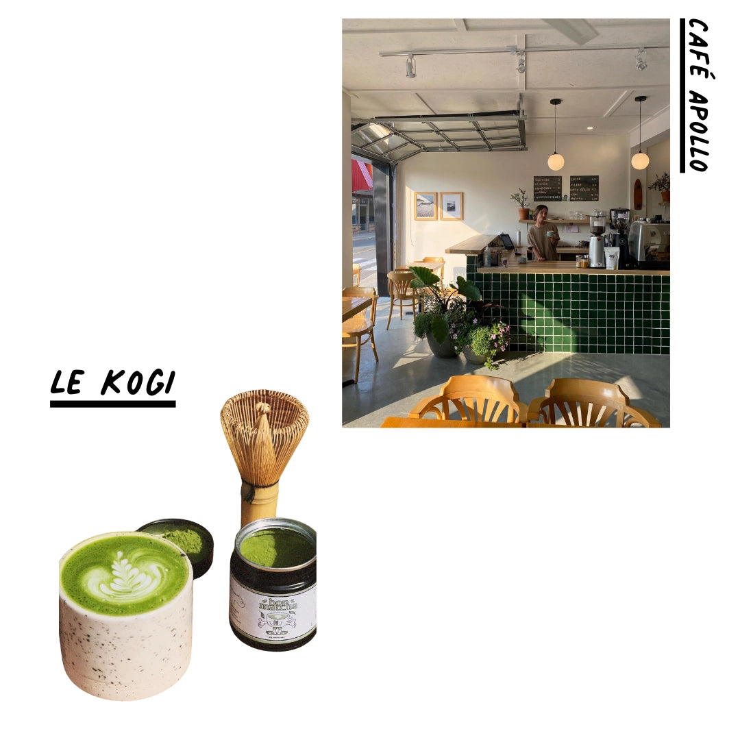 Le Kogi and Café Apollo in Québec City – local cafés with signature drinks.