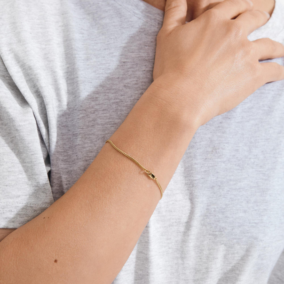 xDEA Beam Bracelet chaîne gourmette recyclé 18,5 cm