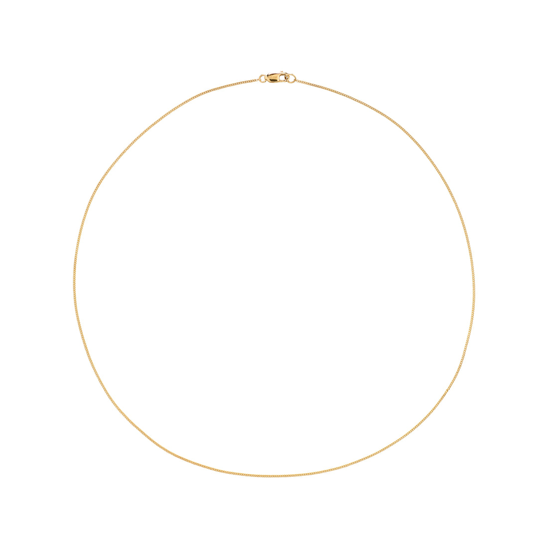 xDEA Beam Collier chaîne gourmette fine recyclé 42 cm