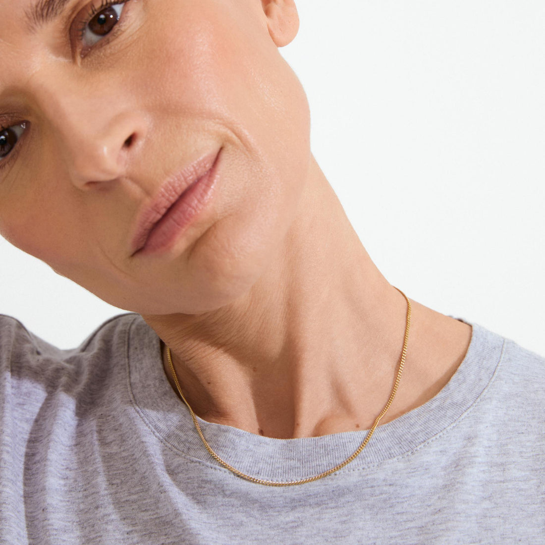 xDEA Beam Recycled Curb Chain Necklace 43 cm