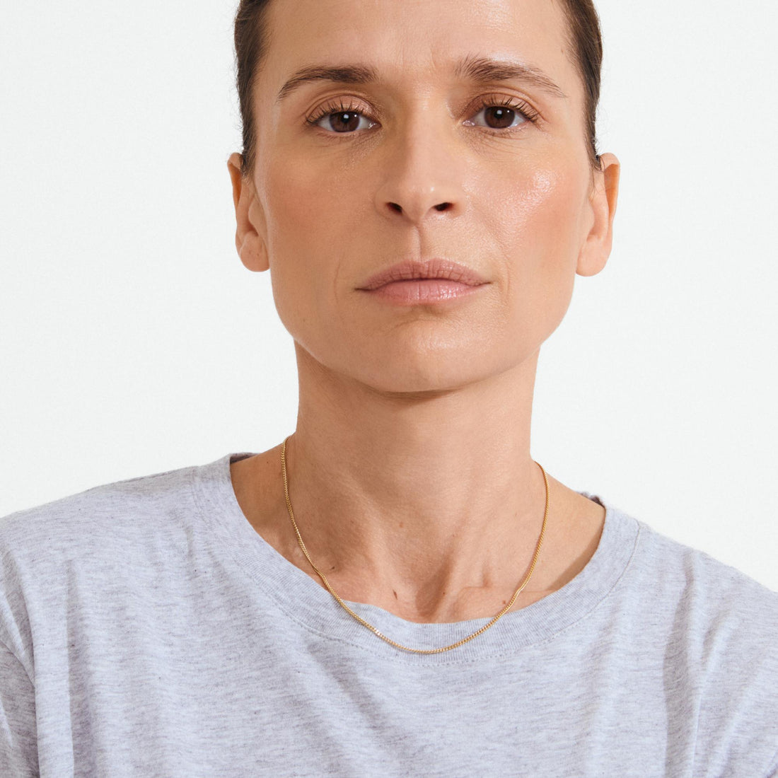 xDEA Beam Recycled Curb Chain Necklace 43 cm