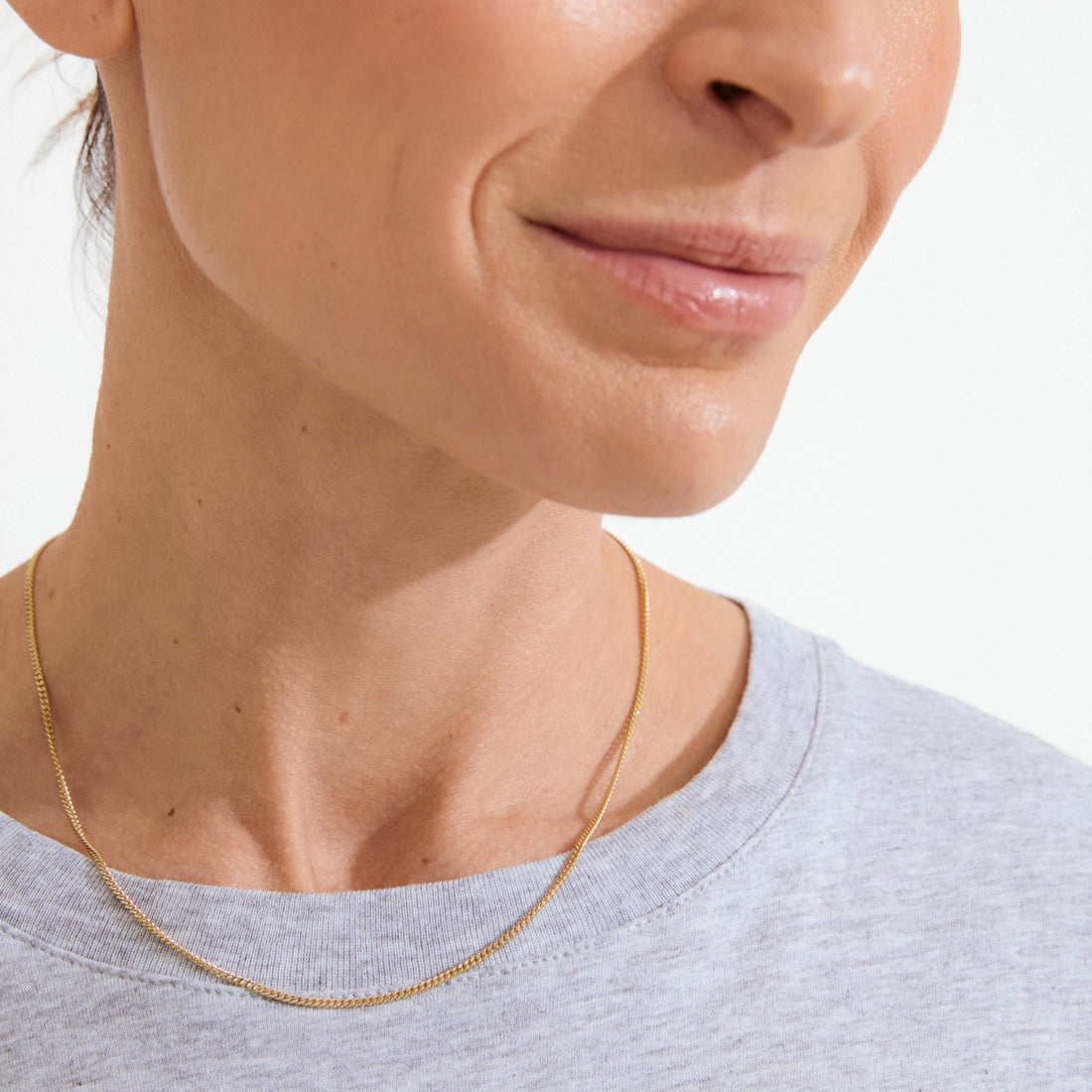 xDEA Beam Recycled Curb Chain Necklace 43 cm