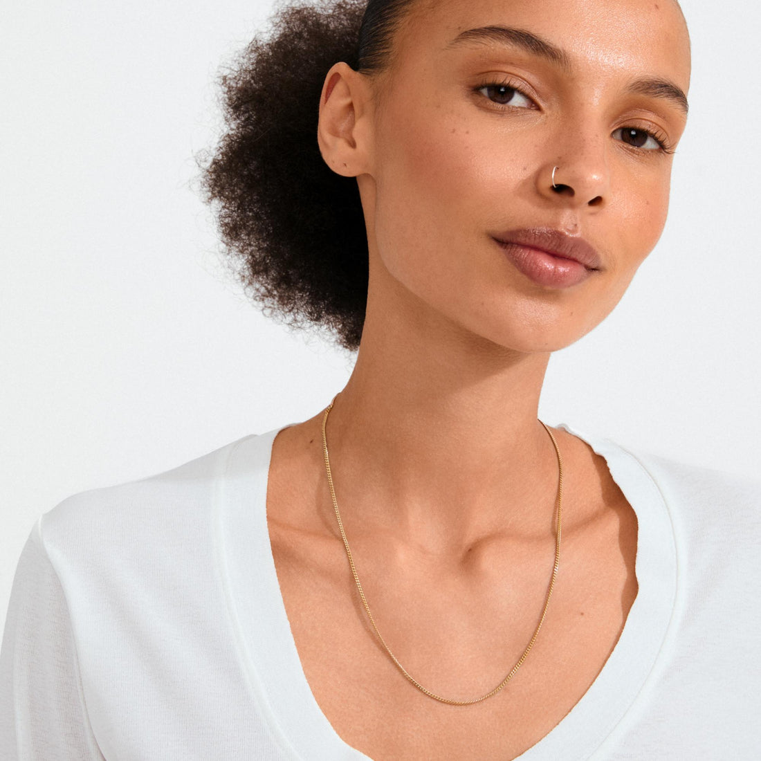 xDEA Beam Collier chaîne gourmette recyclé 50 cm