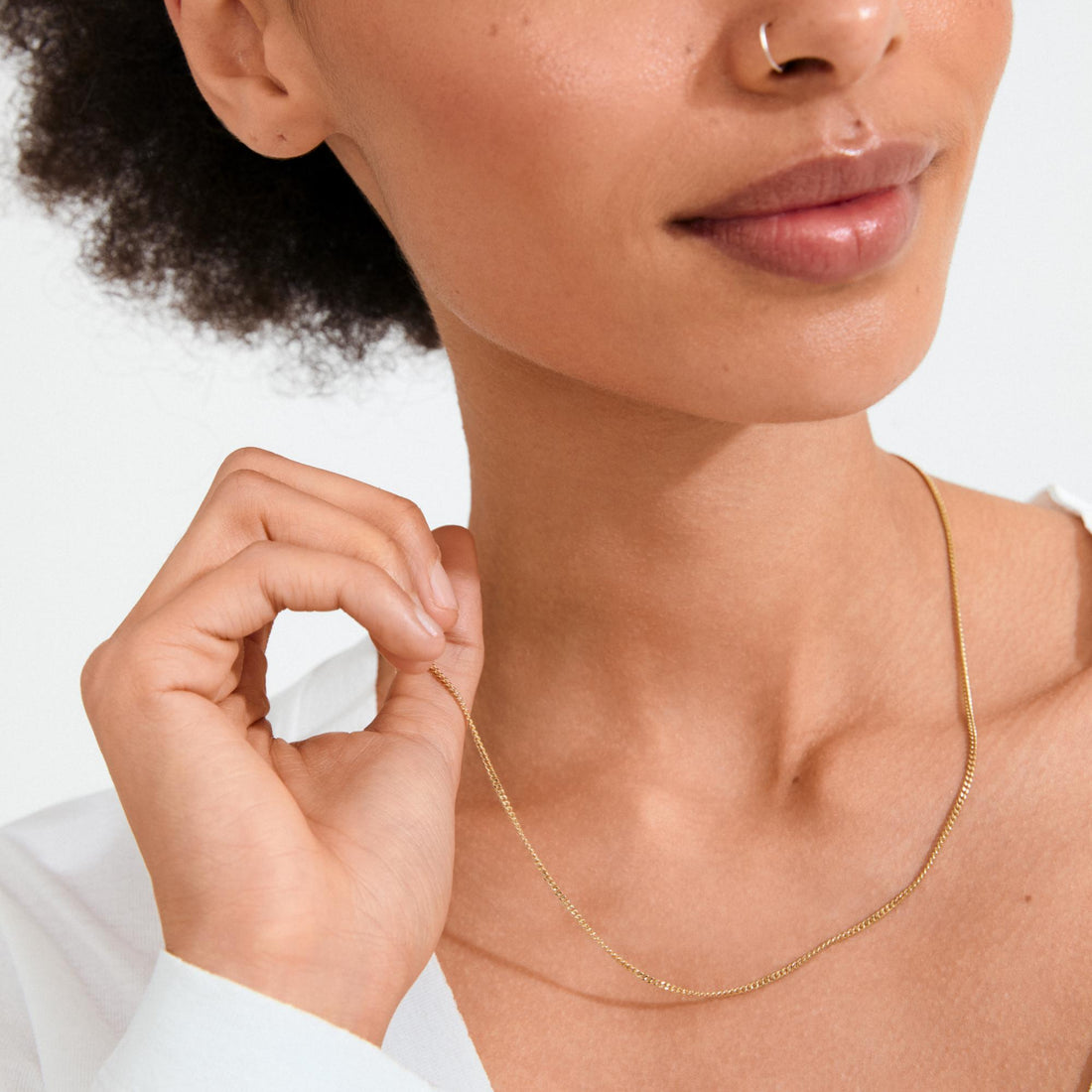 xDEA Beam Collier chaîne gourmette recyclé 50 cm