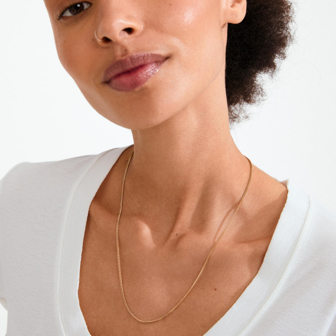 xDEA Beam Collier chaîne gourmette recyclé 50 cm