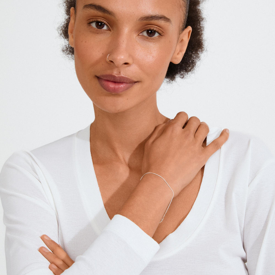 xDEA Beam Bracelet chaîne gourmette fine recyclé 17 cm