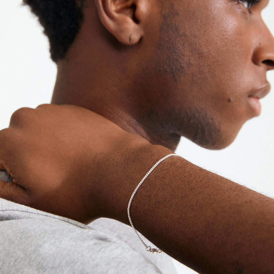 xDEA Beam Bracelet chaîne gourmette recyclé 18,5 cm