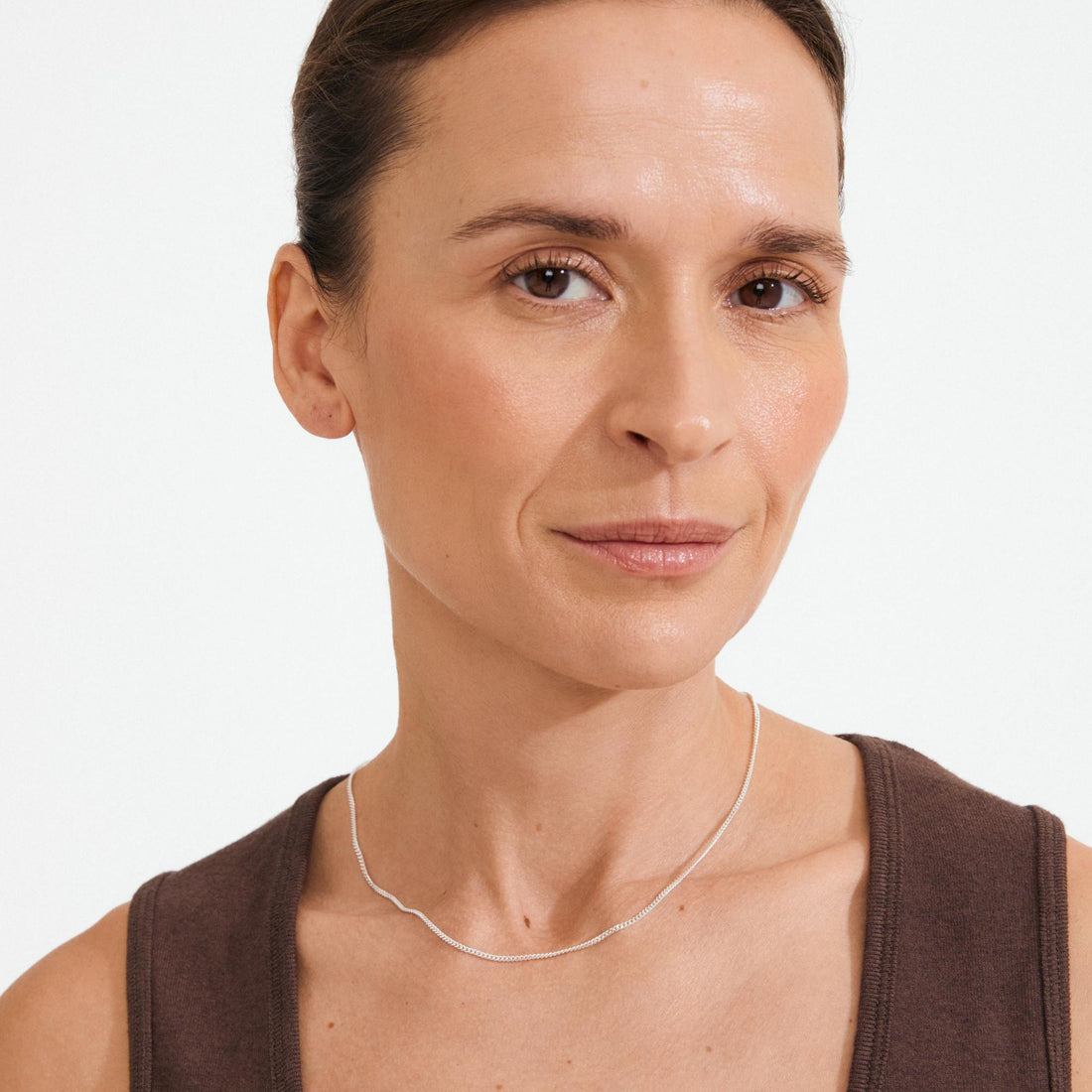 xDEA Beam Collier chaîne gourmette recyclé 43 cm