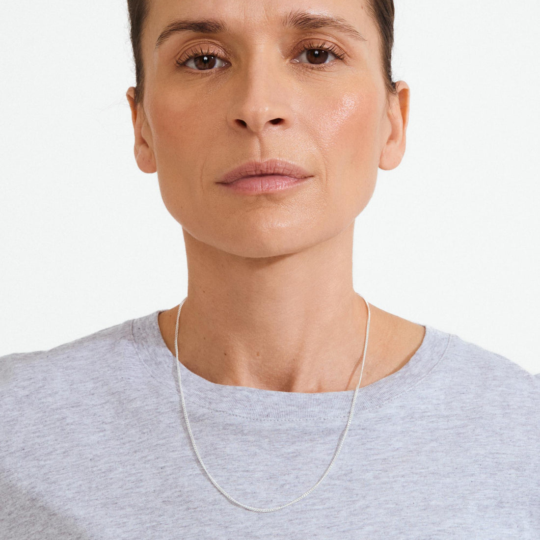 xDEA Beam Collier chaîne gourmette recyclé 50 cm