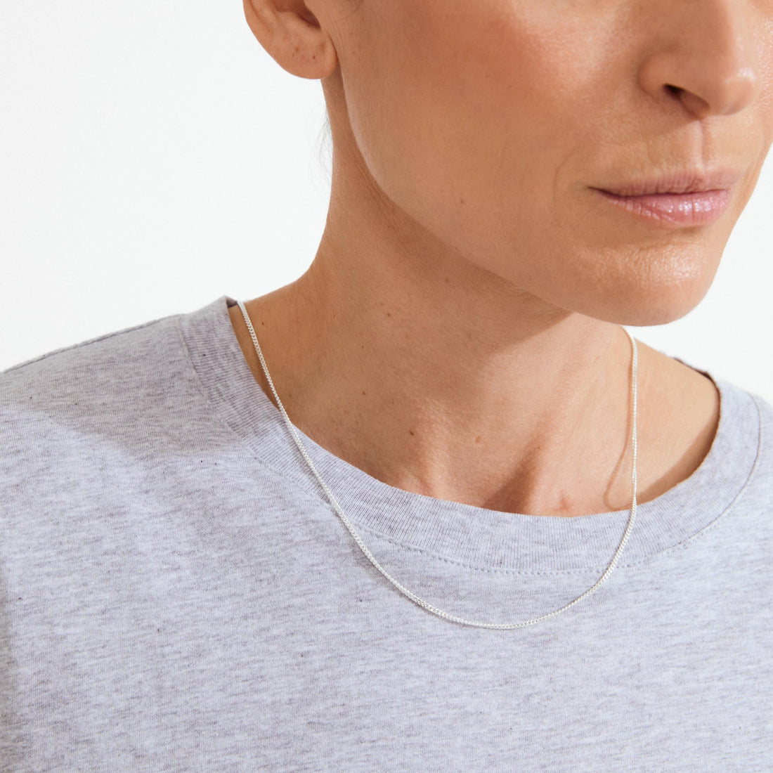 xDEA Beam Collier chaîne gourmette recyclé 50 cm